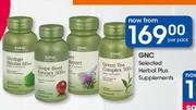 GNC Selected Herbal Plus Supplements-Per Pack