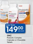 GNC Probiotic Complex Capsules Or Chewable Tablets-Per Pack