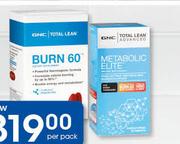 GNC Total Lean Dietary Supplement Burn 60-Per Pack