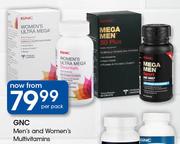 GNC Men's & Women's Multivitamins-Per Pack