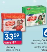 Lifeuoy Soap-4x175g Per Pack