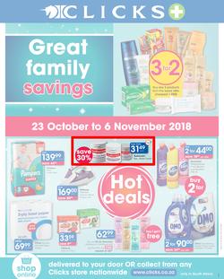Clicks : You Pay Less (23 Oct - 6 Nov 2018), page 1