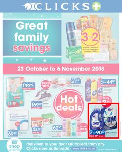 Clicks : You Pay Less (23 Oct - 6 Nov 2018), page 1