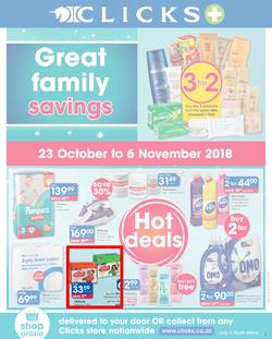 Clicks : You Pay Less (23 Oct - 6 Nov 2018), page 1
