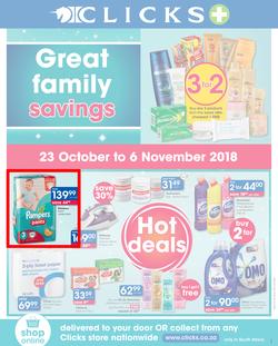 Clicks : You Pay Less (23 Oct - 6 Nov 2018), page 1