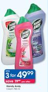 Handy Andy Cream-3x750ml Per Offer