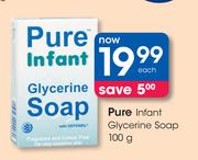 Pure Infant Glycerine Soap-100g Each
