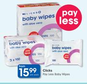 Clicks Pay Less Baby Wipes-Per Pack