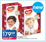 Huggies Gold Disposable Nappies Jumbo Pack-Per Pack