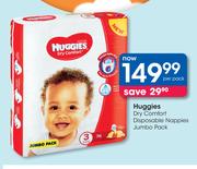 Huggies Dry Comfort Disposable Nappies Jumbo Pack-Per Pack
