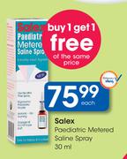 Salex Paediatric Metered Saline Spray-30ml Each