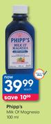 Phipp's Milk Of Magnesia-100ml Each