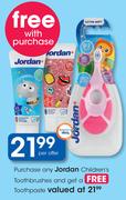 Jordan Children’s Toothbrushes-Per Offer