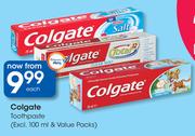 Colgate Toothpaste(Excl 100ml & Value Pack)-Each