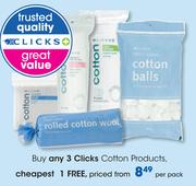 Clicks Cotton Products-Per Pack