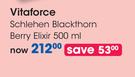 Vitaforce Schlehen Blackthorn Berry Elixir-500ml Each