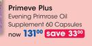 Primeve Plus Evening Primrose Oil Supplement 60 Capsules