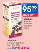 Vitaforce Schlehen Blackthorn Berry Elixir-200ml Each