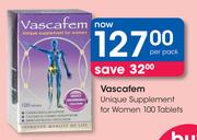 Vascafem Unique Supplement For Women 100 Tablets-Per Pack