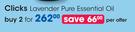Clicks Lavender Pure Essential Oil-For 2