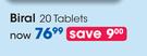 Biral 20 Tablets-Per Pack