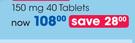 Relicalm 150 mg 40 Tablets-Per Pack