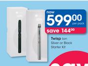 Twisp Ion Silver Or Black Starter Kit-Per Pack