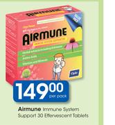 Airmune Immune System Support 30 Effervescent Tablets-Per Pack