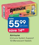 Airmune System Support 10 Effervescent Tablets-Per Pack