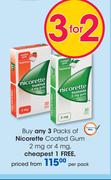 Nicorette Coated Gum 2 mg Or 4 mg-Per Pack