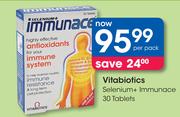 Vitabiotics Selenium+ Immunace 30 Tablets-Per Pack