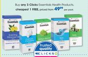 Clicks Essentials Health Products-Per Pack