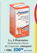 Pharmaton Multivitamin/Tonic 60 Capsules-Per Pack