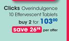 Clicks Overindulgence 10 Effervescent Tablets-For 2