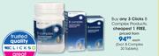 Clicks B Complex Products (Excl.B.Complex 30 Tablets)-Each