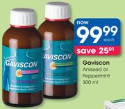 Gaviscon Aniseed Or Peppermint-300ml Each