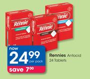 Rennies Antacid 24 Tablets-Per Pack