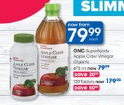 GNC Super-Foods Apple Cider Vinegar Organic-473ml