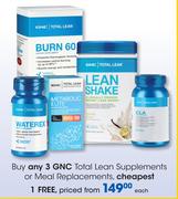 GNC Total Lean Supplements Or Meal Replacements-Each