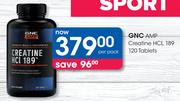 GNC AMP Creatine HCL 189 120 Tablets-Per Pack