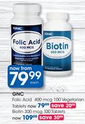 GNC Biotin 300mcg 100 Tablets-Each