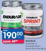 Nutritech Endurade Or Endurance Sprint Sports Drink Mix-600g Each