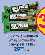 Nutritech Whey Protein Bars-Each