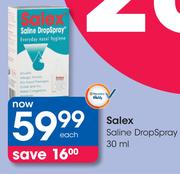 Salex Saline Drop Spray-30ml Each