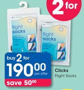 Clicks Flight Socks-For 2 Per Offer