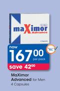 Maximor Advanced For Men-4 Capsules Per Pack