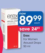 Erex For Women Arousal Drops-50ml Each