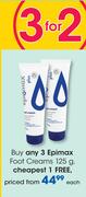 Epimax Foot Creams-125g Each