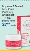 Sorbet Foot Care Products-Each