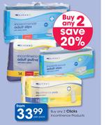 Clicks Incontinence Products-For 2 Per Pack